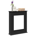 Vidaxl haardombouw 75x20x87,5 cm bewerkt hout zwart