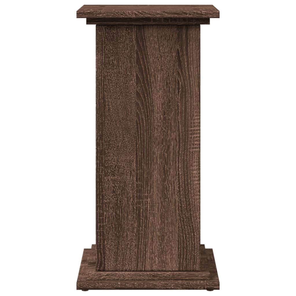 Vidaxl sokkel met opbergruimte 31x30x60 cm bewerkt hout bruin eiken