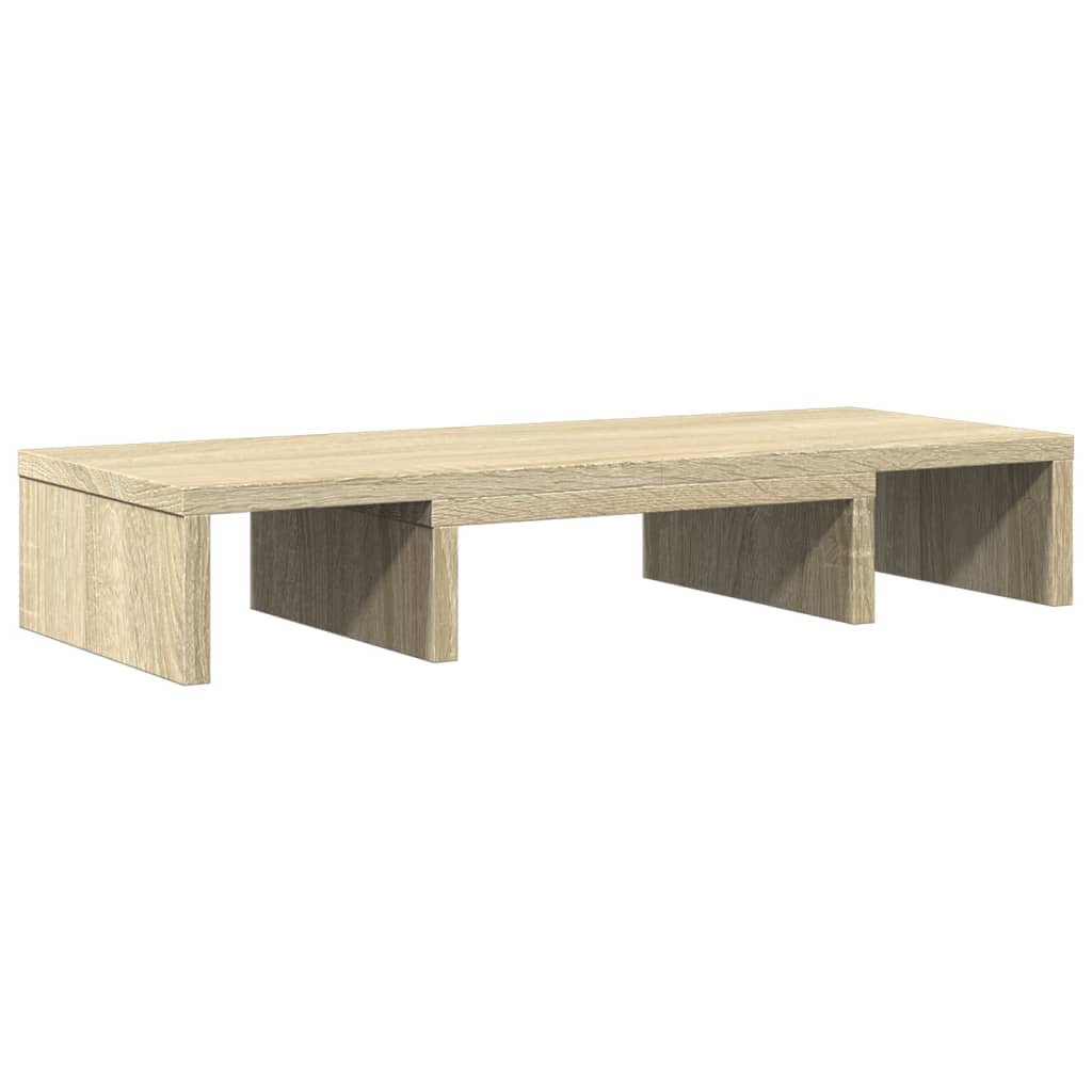 VidaXL Monitorständer, verstellbar, 60 x 24 x 10,5 cm, Sonoma-Eiche