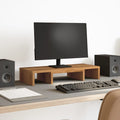 Vidaxl monitorstandaard verstelbaar 60x24x10,5cm hout artisanaal eiken
