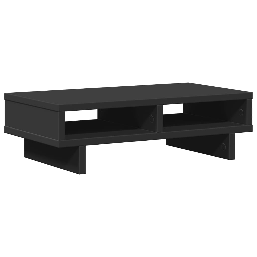 VidaXL Monitorständer 50x27x15 cm, Holzwerkstoff, Schwarz