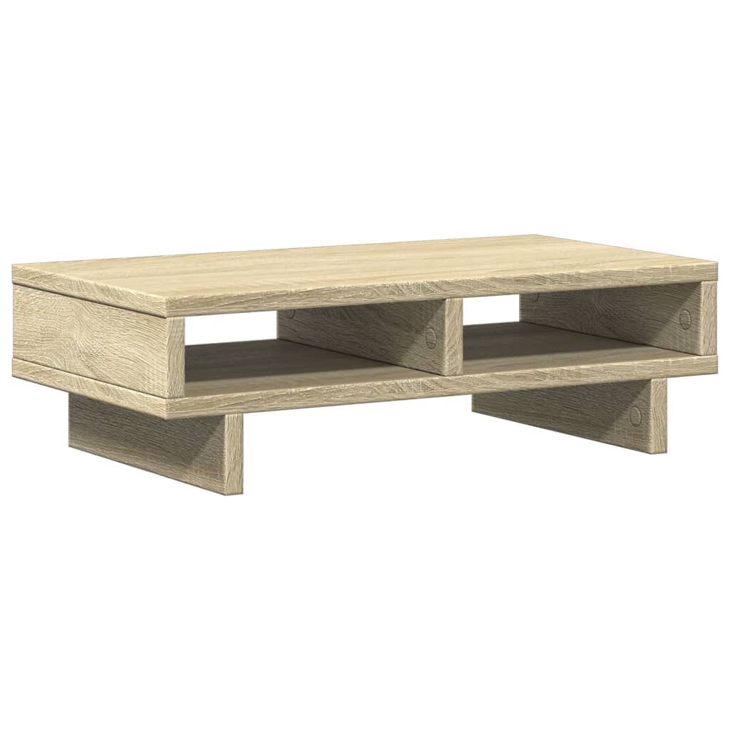 VidaXL Monitorständer 50x27x15 cm, verarbeitetes Holz, Farbe Sonoma-Eiche