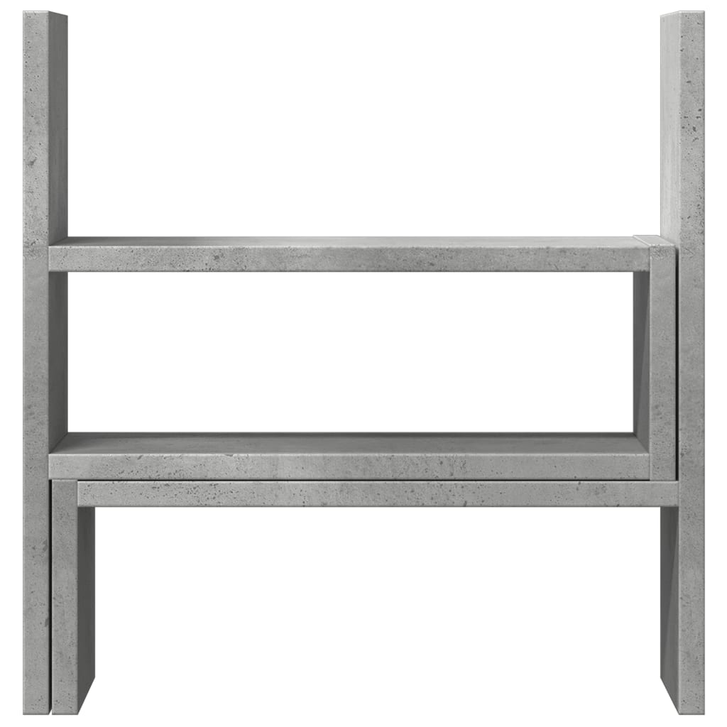 Vidaxl bureau organiser 40x17x41 cm bewerkt hout betongrijs