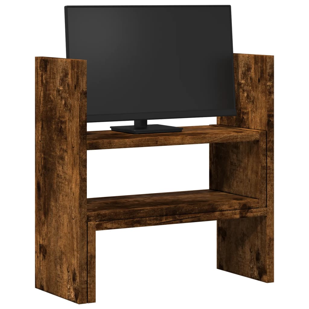 VidaXL Schreibtisch-Organizer 40x17x41 cm, Holzwerkstoff, Farbe: Geräucherte Eiche