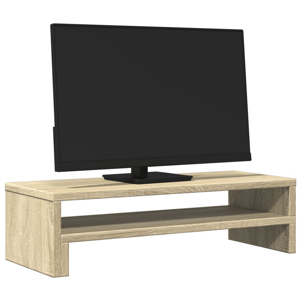 VidaXL Monitorständer 54 x 22 x 15 cm, verarbeitetes Holz, Farbe Sonoma-Eiche