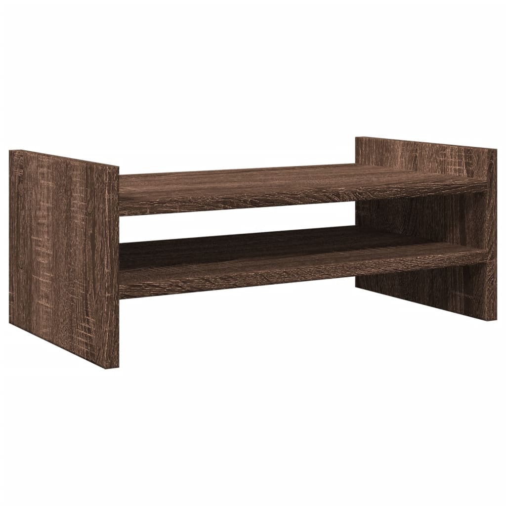VidaXL Monitorständer 50x27x20 cm, verarbeitetes Holz, braune Eiche