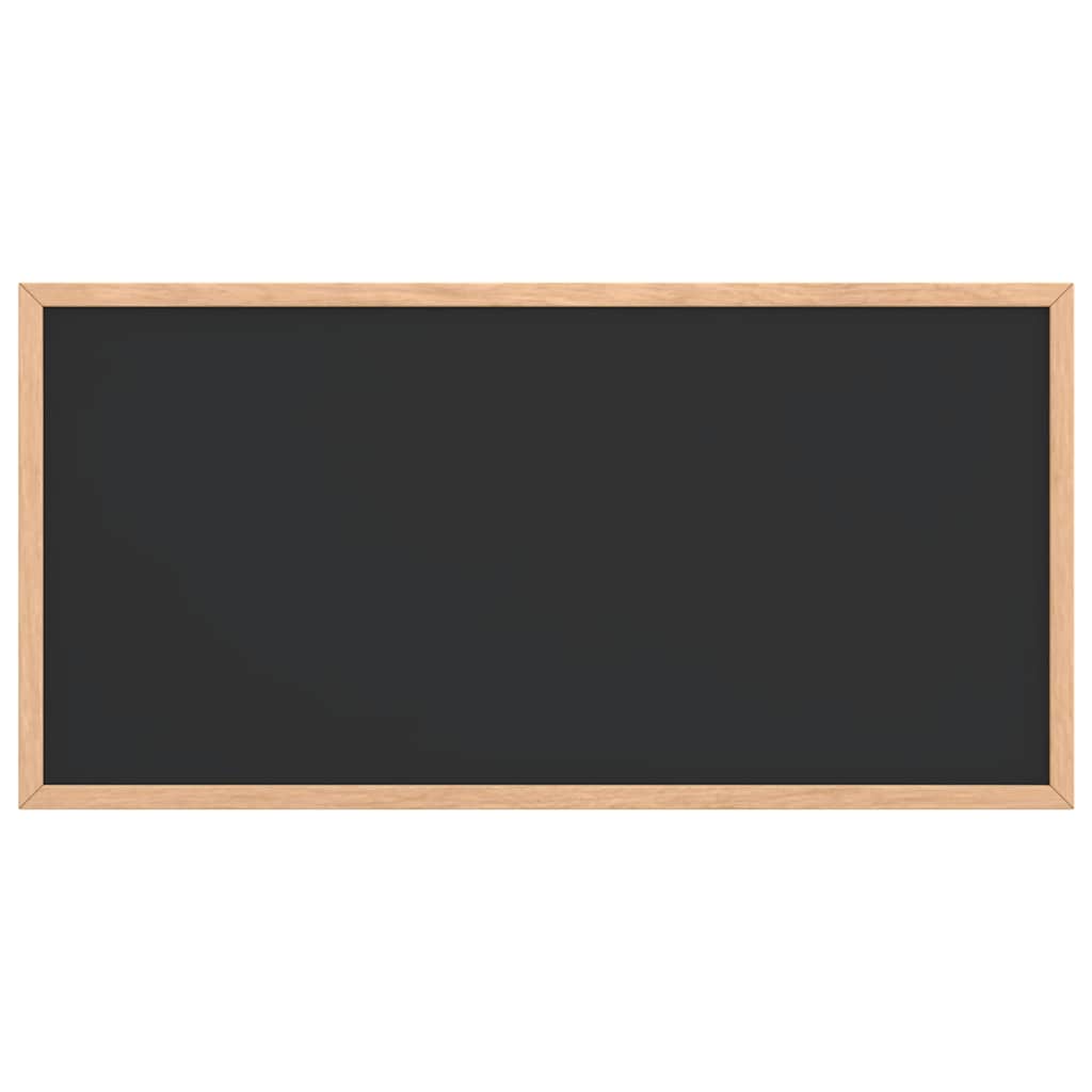 Vidaxl krijtbord met massief grenenhouten frame zwart 60x30 cm