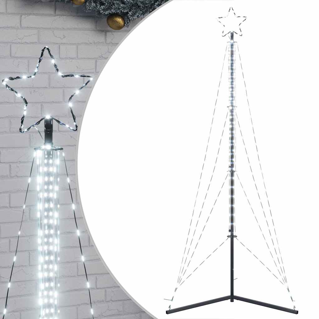 VidaXL LED-Weihnachtsbaum, 483 LEDs, kaltweiß, 240 cm