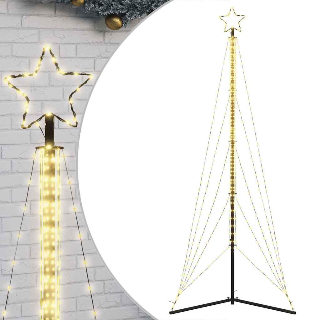 VidaXL LED-Weihnachtsbaum, 525 LEDs, warmweiß, 302 cm