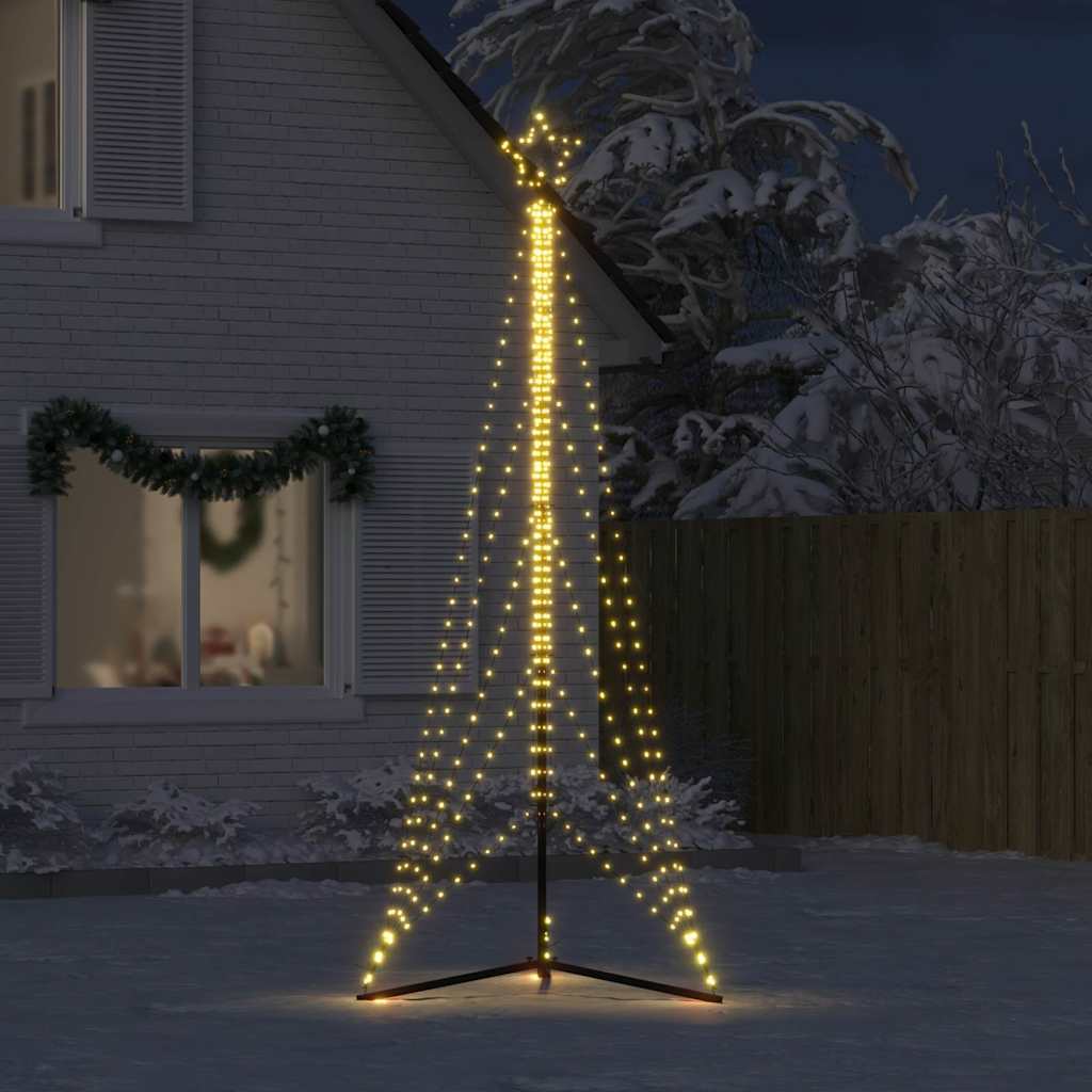 VidaXL LED-Weihnachtsbaum, 525 LEDs, warmweiß, 302 cm
