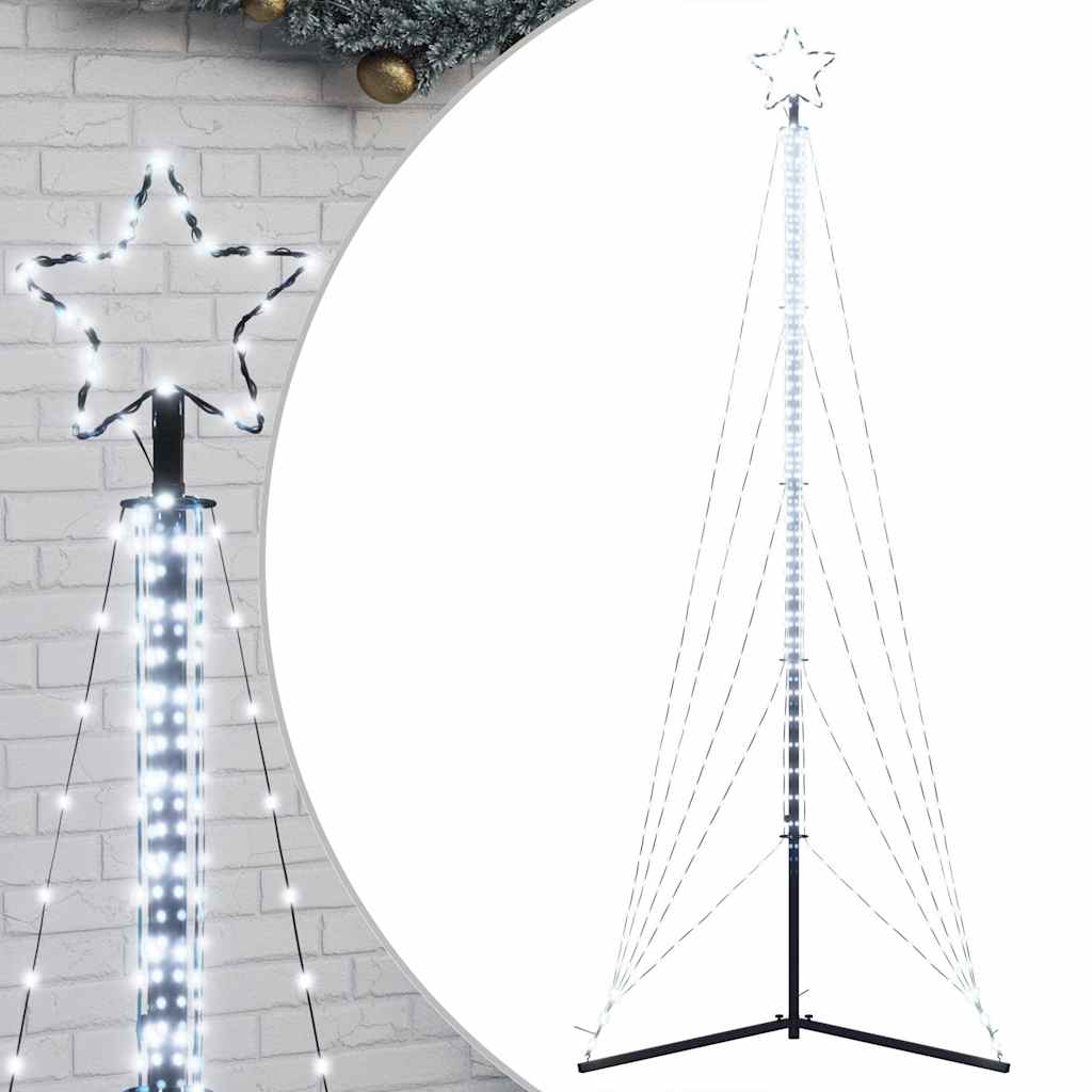 VidaXL LED-Weihnachtsbaum, 525 LEDs, kaltweiß, 302 cm