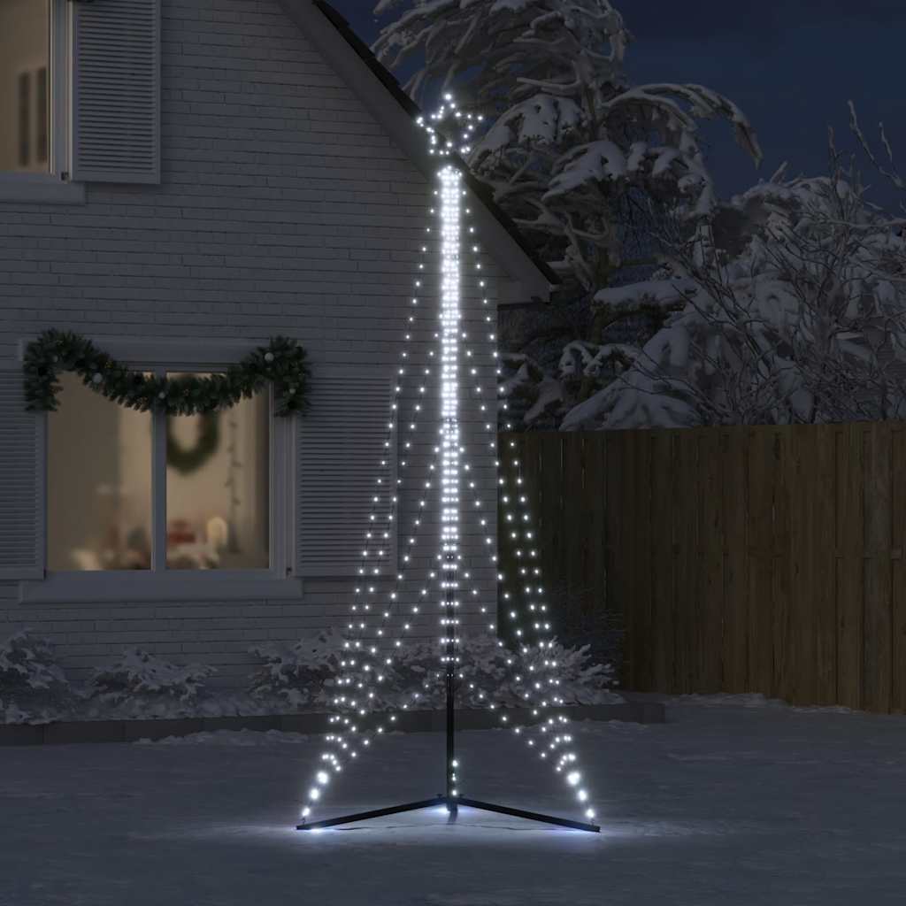 VidaXL LED-Weihnachtsbaum, 525 LEDs, kaltweiß, 302 cm