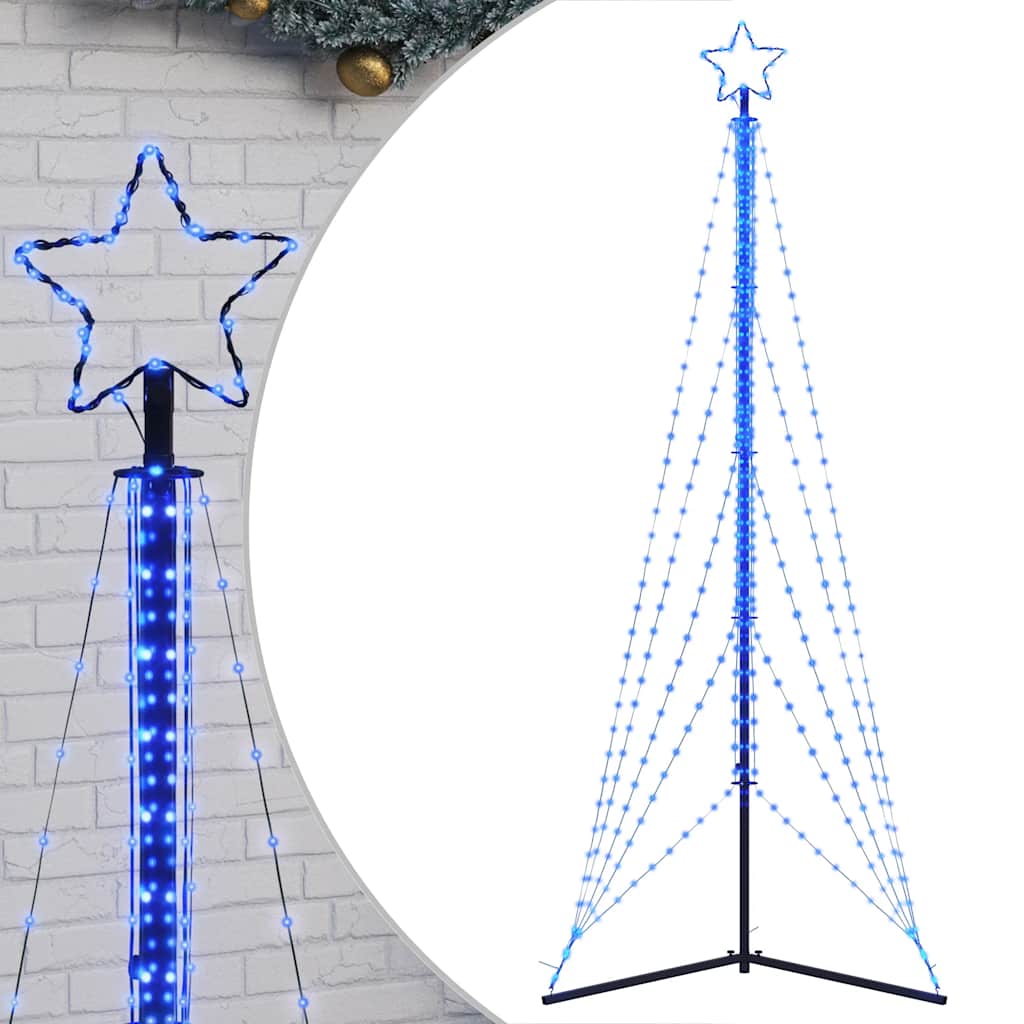 VidaXL LED-Weihnachtsbaum, 525 LEDs, 302 cm, blau