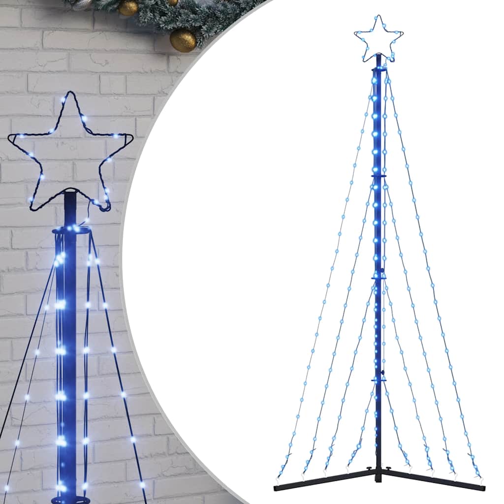 VidaXL LED-Weihnachtsbaum, 339 LEDs, 187 cm, blau