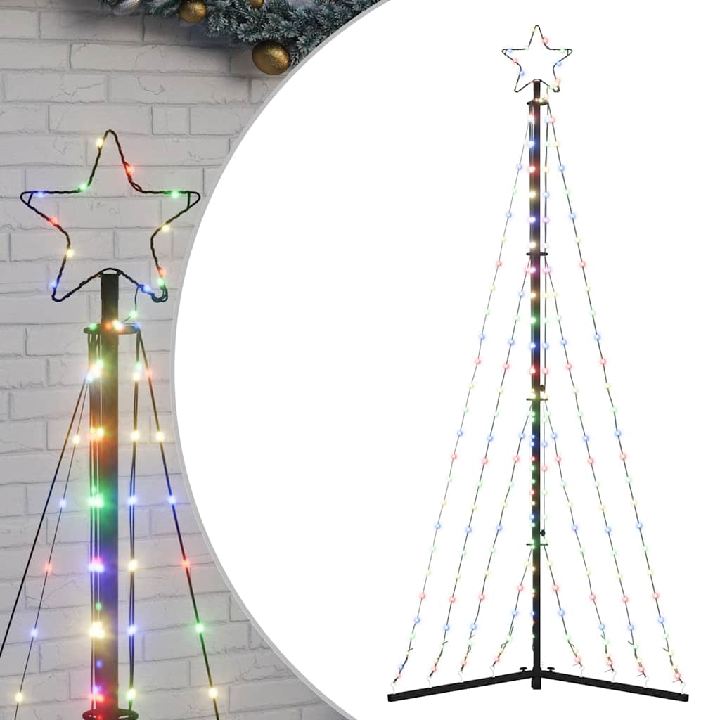 VidaXL LED-Weihnachtsbaum, 339 LEDs, bunt, 187 cm
