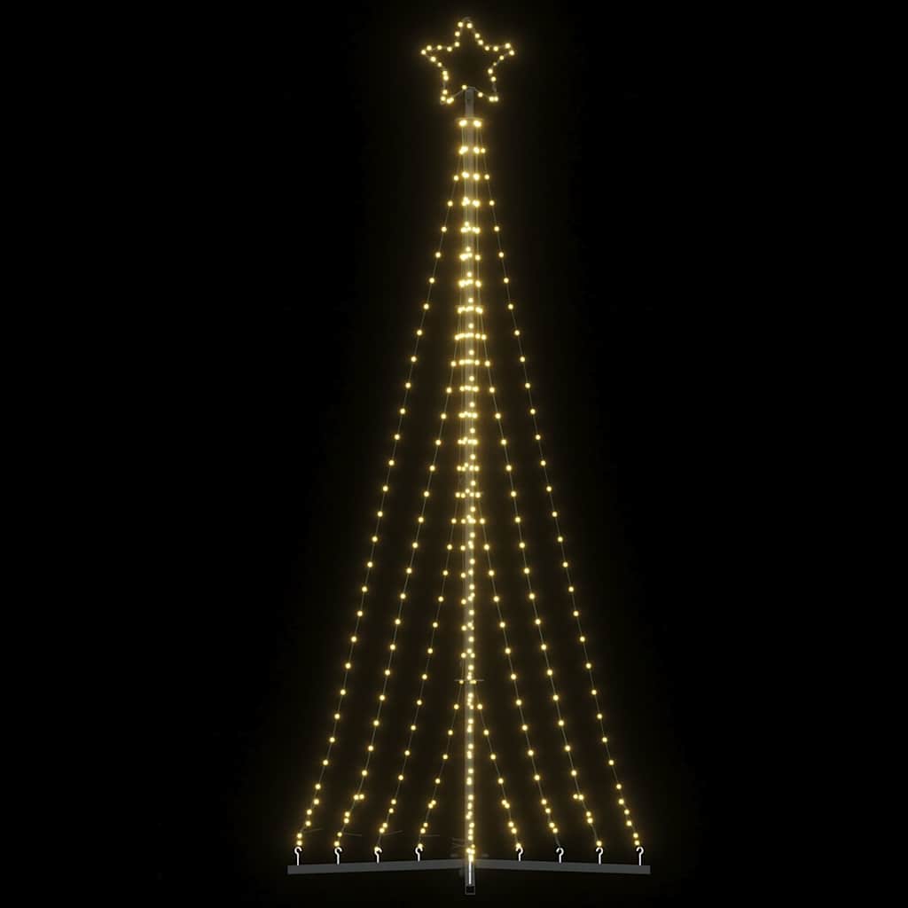 Vidaxl led-kerstboom 447 leds warm wit 250 cm