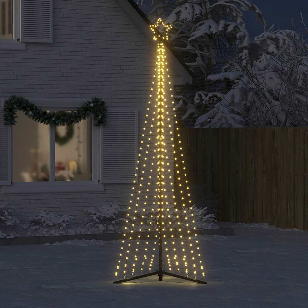 VidaXL LED-Weihnachtsbaum, 495 LEDs, warmweiß, 300,5 cm