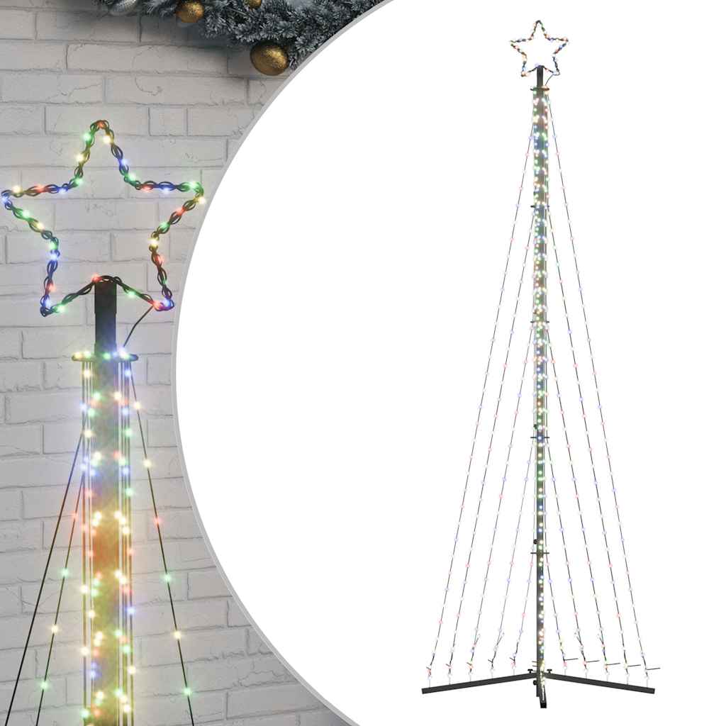 VidaXL LED-Weihnachtsbaum, 495 LEDs, farbig, 300,5 cm