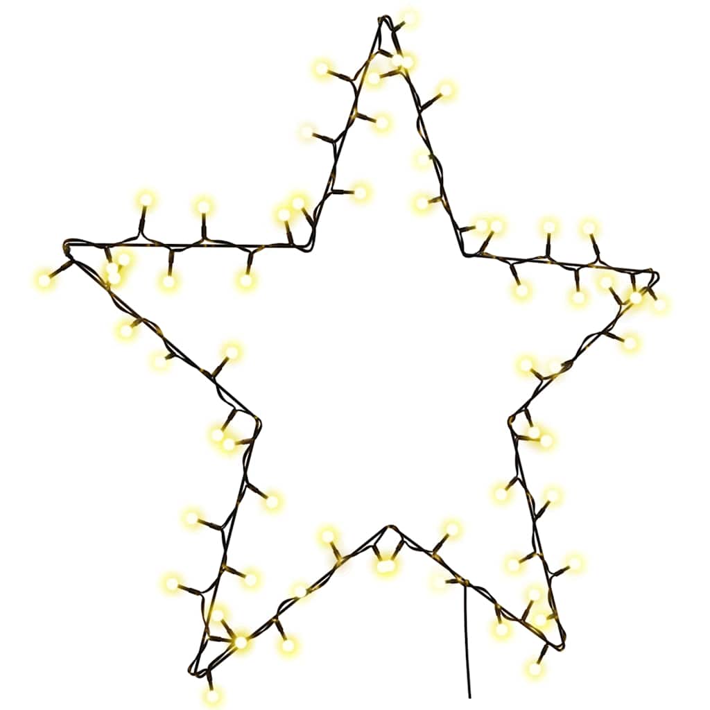 VidaXL Weihnachtslichterkette Sternensilhouette 80 LEDs warmweiß