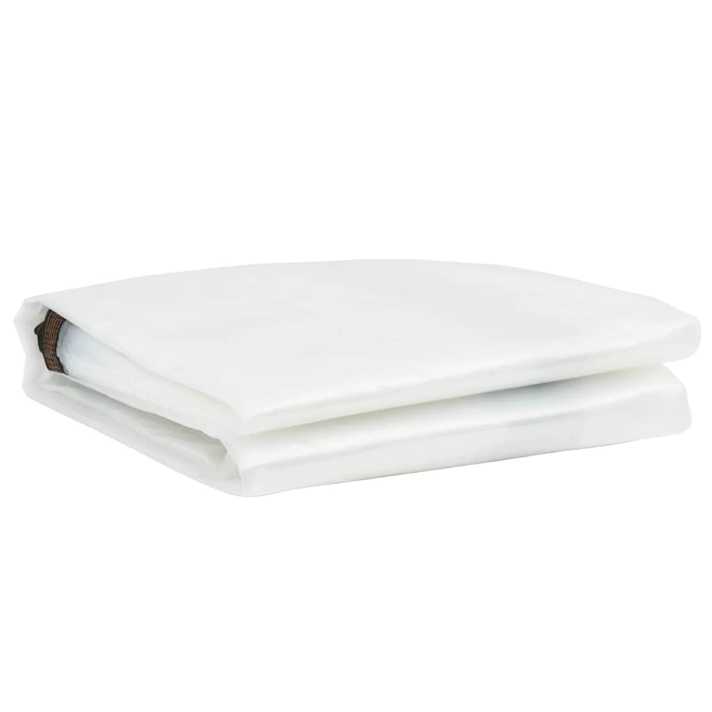 Vidaxl plantenafdekking met zeilringen 1x8 m polyethyleen