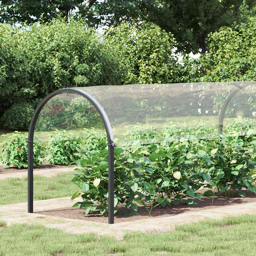 Vidaxl plantenafdekking met zeilringen 2x5 m pvc