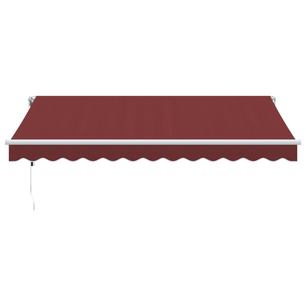 Vidaxl luifel automatisch uittrekbaar 350x250 cm bordeauxrood