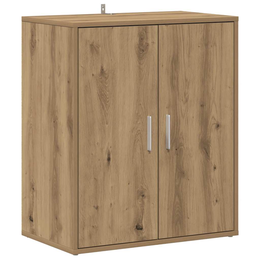 Vidaxl schoenenkast 60x35x70 cm bewerkt hout artisanaal eikenkleur