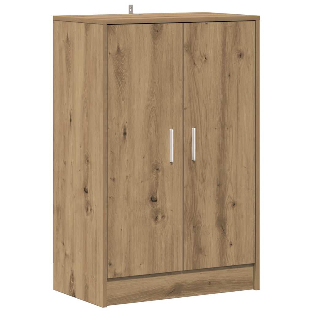 Vidaxl schoenenkast 60x35x92 cm bewerkt hout artisanaal eikenkleur