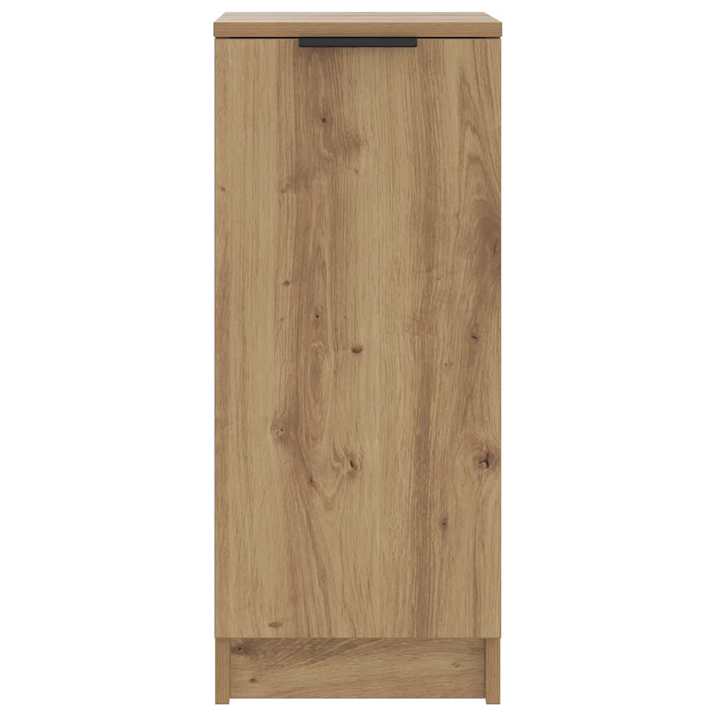 Vidaxl schoenenkast 29,5x35x70 cm bewerkt hout artisanaal eikenkleur