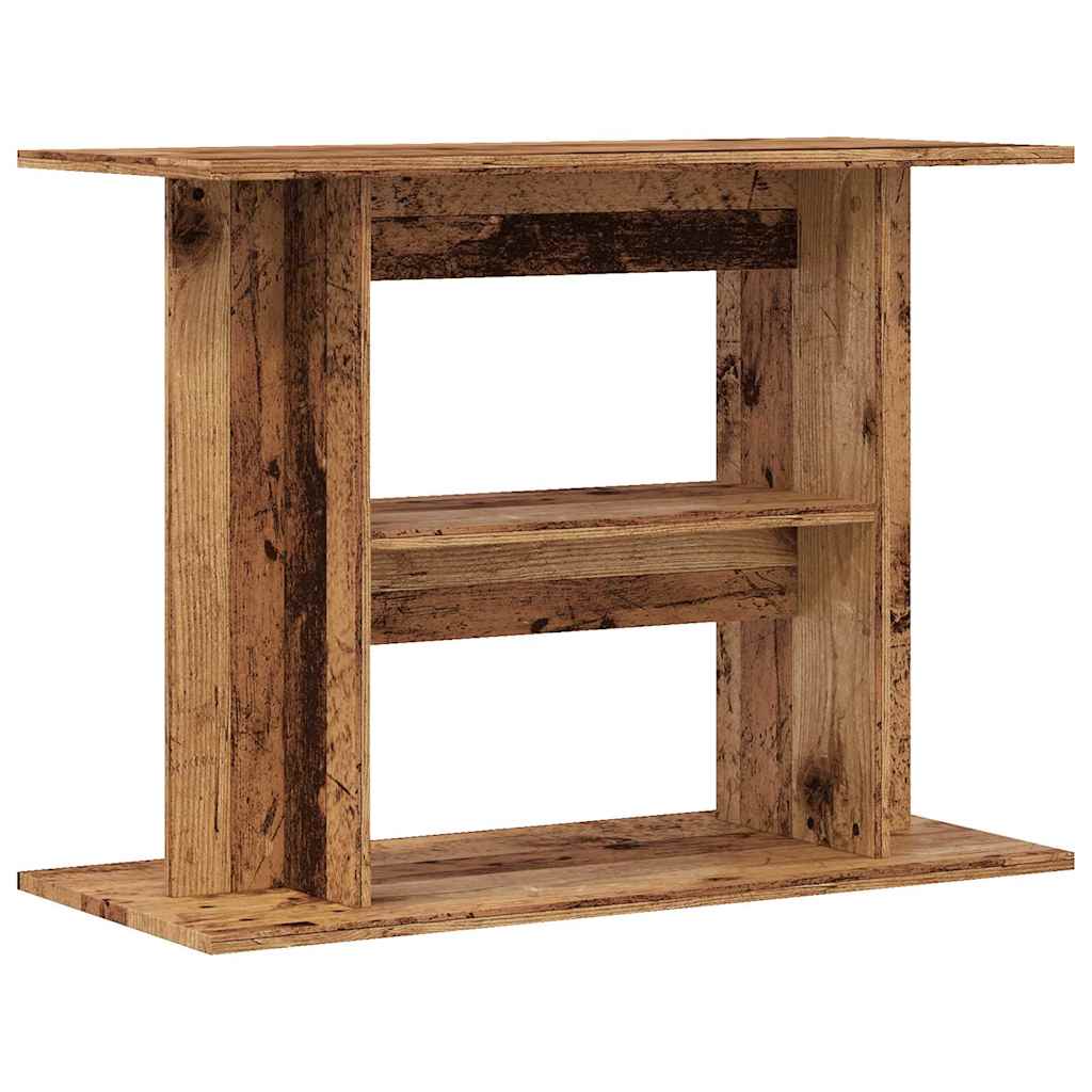 Vidaxl aquariumstandaard oud hout 80x35x60 cm bewerkt hout
