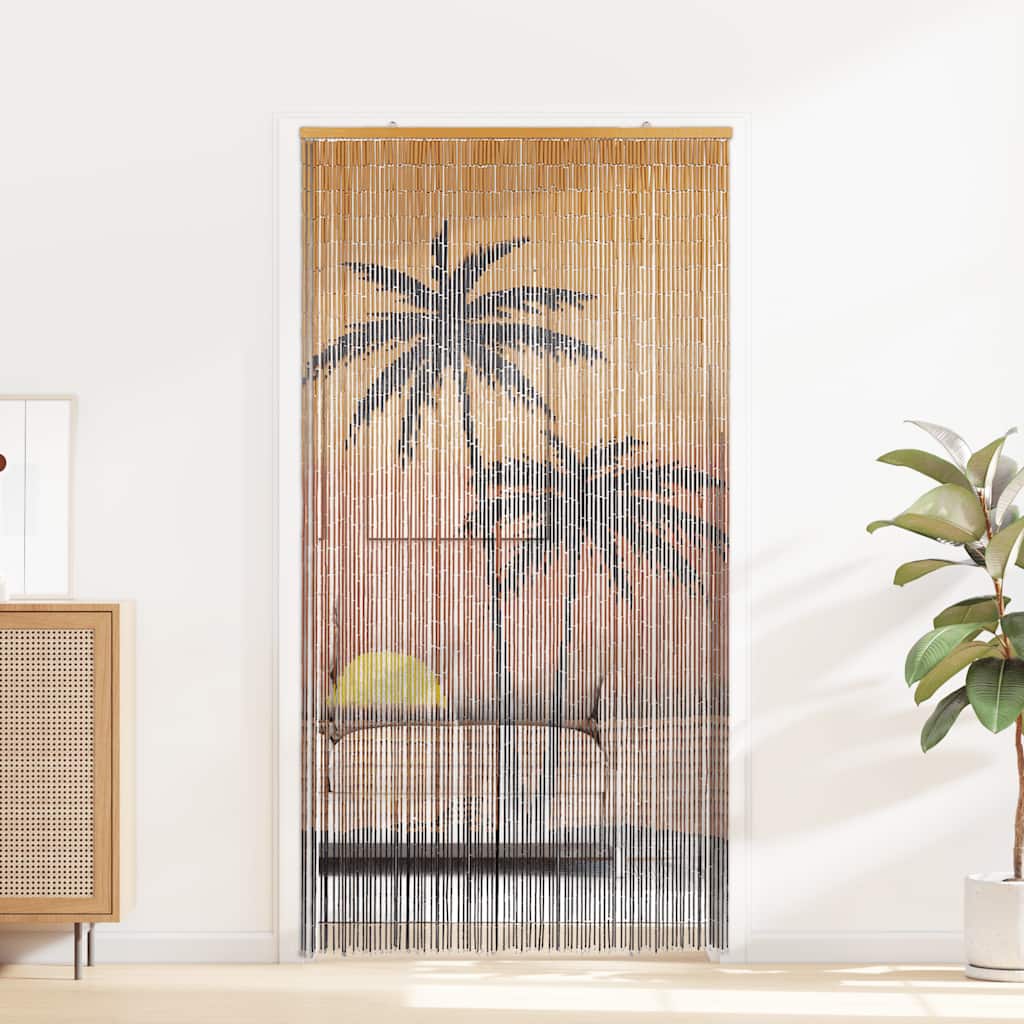Vidaxl insectengordijn 100x220 cm bamboe palmboom print