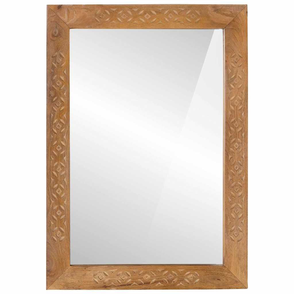 Vidaxl badkamer spiegel met spiegel licht bruin 70 x 50 x 2,5 cm