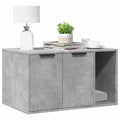 Vidaxl kattenbakkast 80x50x45 cm bewerkt hout betongrijs