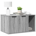 Vidaxl kattenbakkast 80x50x45 cm bewerkt hout grijs sonoma eikenkleur