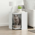 Vidaxl kattenbakkast 42x42x51 cm bewerkt hout wit