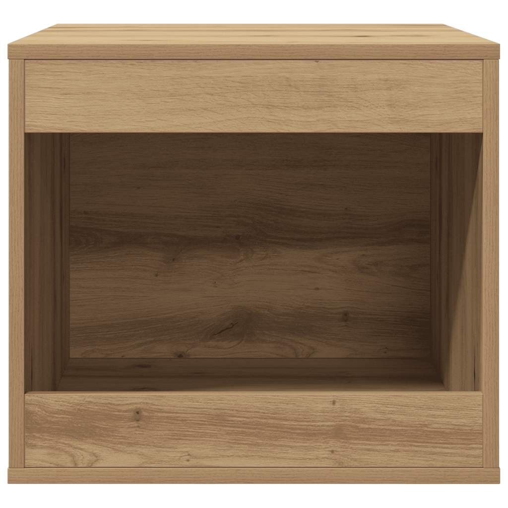 Vidaxl kattenbakkast 47x59x42 cm bewerkt hout artisanaal eikenkleurig