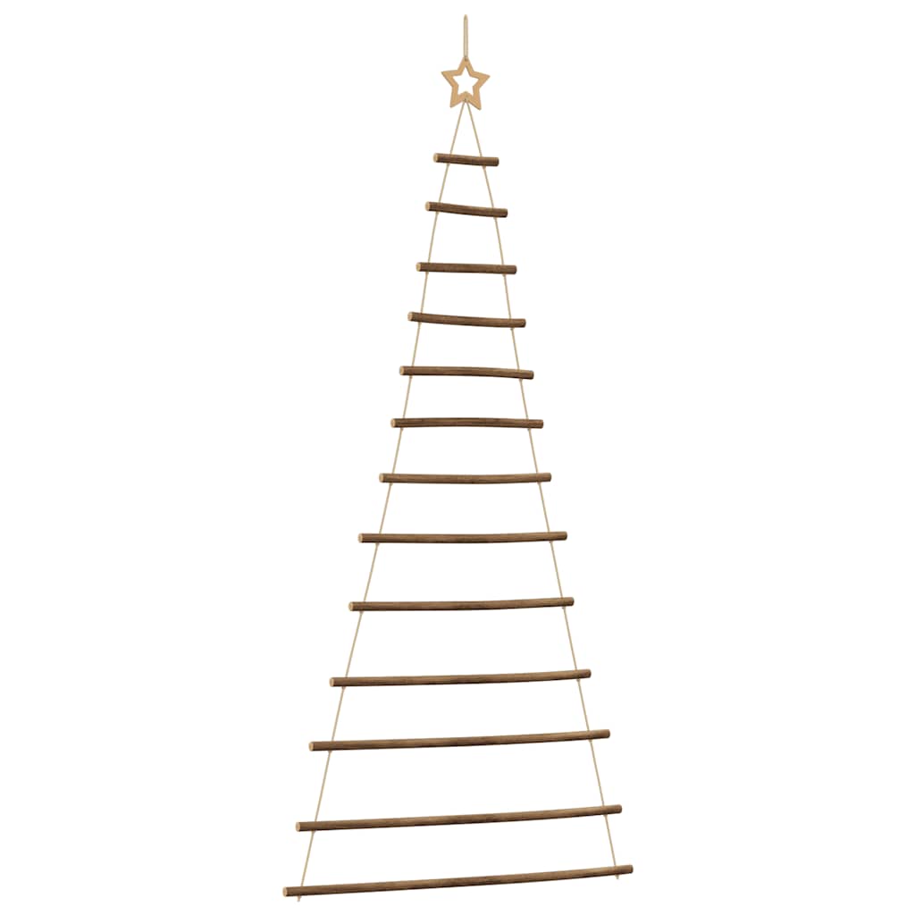 Vidaxl hangende kerstboom met topster 86x180 cm natuurlijke tak