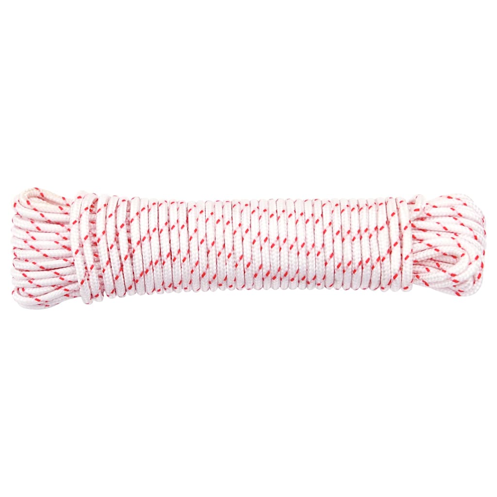 Vidaxl trekkoord startkoord wit en rood ø3 mm 10 m nylon
