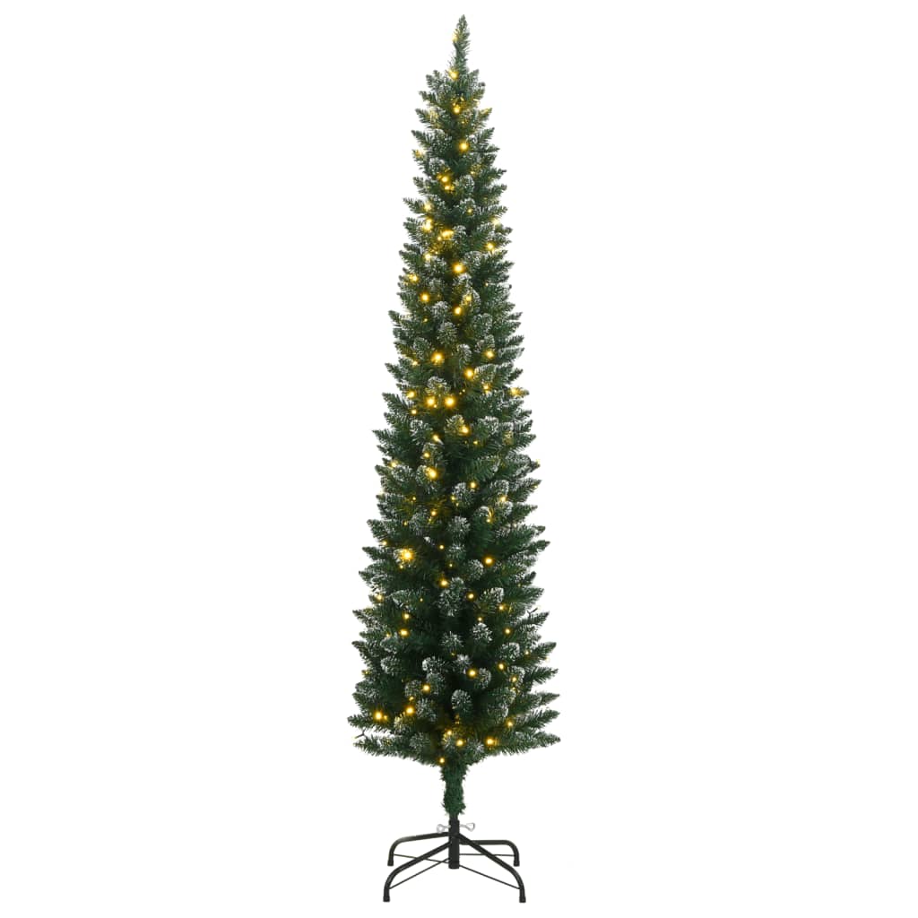 Vidaxl kunstkerstboom smal met 300 led's 180 cm