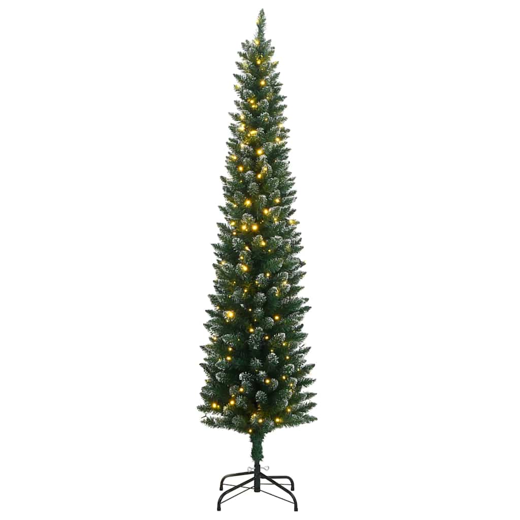 Vidaxl kunstkerstboom smal met 300 led's 210 cm