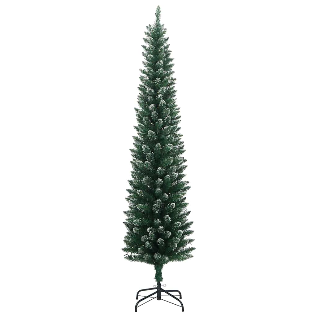 Vidaxl kunstkerstboom smal met 300 led's 210 cm
