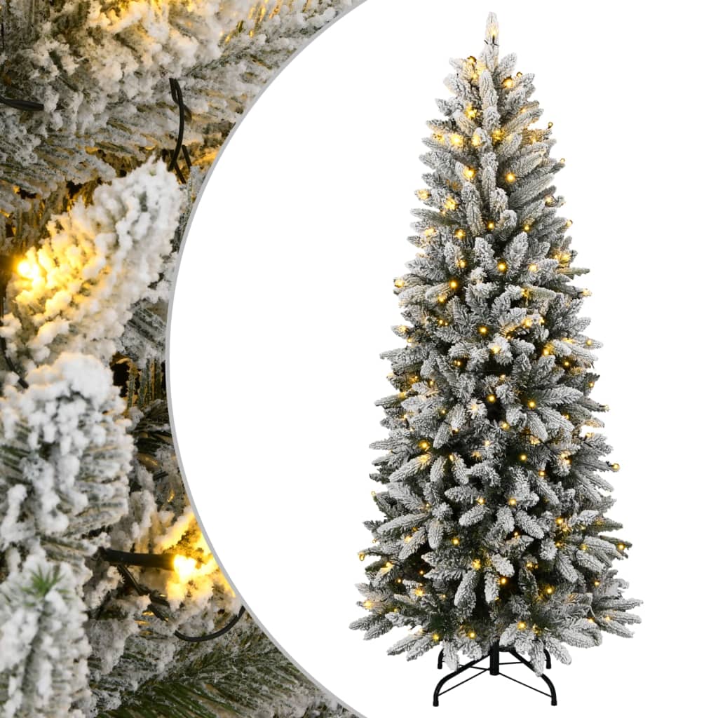Vidaxl kunstkerstboom met 150 led's en sneeuw 150 cm