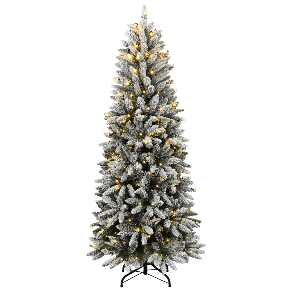 Vidaxl kunstkerstboom met 300 led's en sneeuw 210 cm