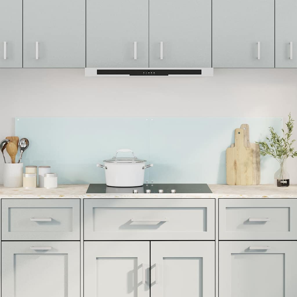 Vidaxl spatschermen keuken 2 st 80x40 cm gehard glas wit