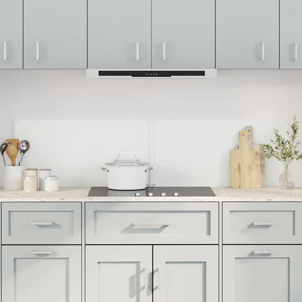 Vidaxl spatschermen keuken 2 st 80x50 cm gehard glas transparant