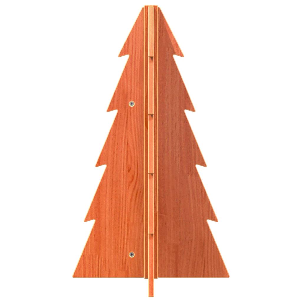 VidaXL Weihnachtsbaum, 69,5 cm, massives Kiefernholz, gewachst, braun