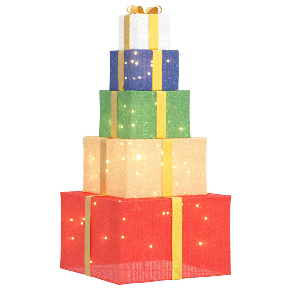 VidaXL Weihnachtsdekorations-Geschenkbox mit 250 warmweißen LEDs