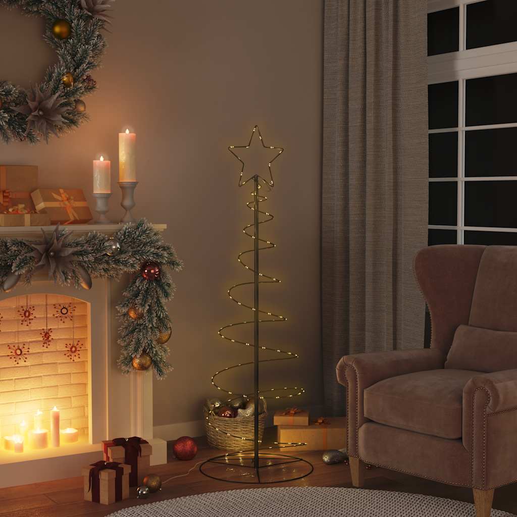 VidaXL LED-Weihnachtsbaum, 100 LEDs, warmweiß, 150 cm