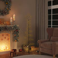 Vidaxl led-kerstboom 100 leds warm wit 150 cm