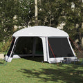 Vidaxl zwembadtent met uitneembare buiten- gaaswanden 618x532 cm grijs